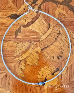 Choker Água Marinha e Sodalita