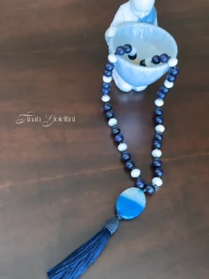 Colar Pedra Estrela, Ágata e Cristais