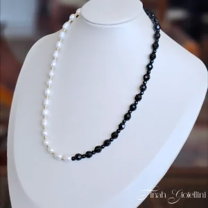 Colar Ágata e Pérolas Naturais