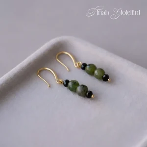 Brinco Jade com Cristais